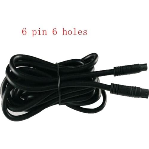 6-pin 6-hole car reversing camera extension cable Car image rear view line Double-head line