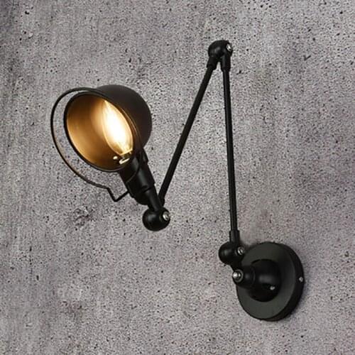 American Retro black Manipulator LED wall lamp Creativity adjustable lighting Fixture indoor bedroom living room corridor sconce