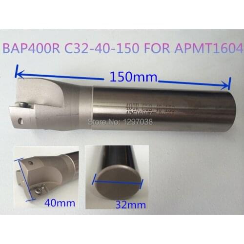 BAP 400R C32-40-150-3T BAP Right Angle Shoulder End Mill APMT1604 Inserts