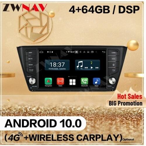 Carplayer 128GB For Skoda Fabia NJ3 2015 2016 2017 2018 Android 10 Multimedia Player Audio Radio GPS Navi Head Unit Auto Stereo
