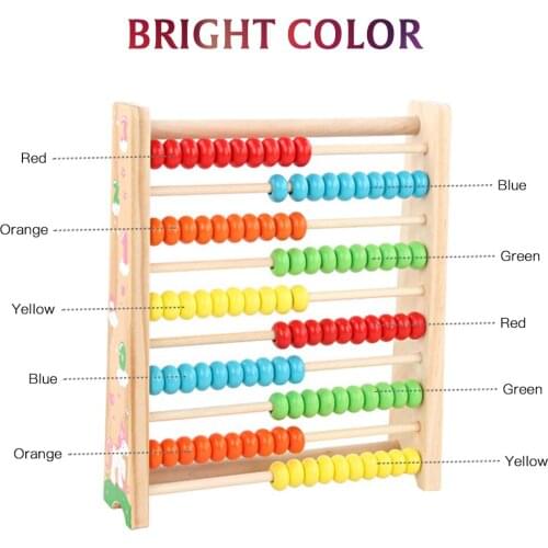 Children Kids Wooden Abacus Toys Math Numbers Educational Games Entertainment Toddler Toys Logical Thinking Toy Enlightenment