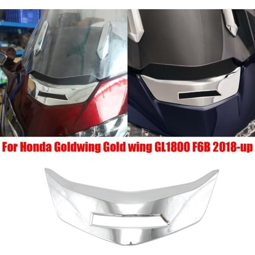 Motorcycle Chrome Fairing Head Cover Front Upper Cowl For Goldwing GL1800 F6B GL 1800 2018 2019 2020