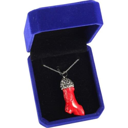 Exquisite Branch Shape Pendants Red Artificial Coral Pendants Necklace for Making DIY Jewelry Necklace Bracelets