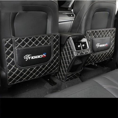 Leather Car Rear Seat Armrest Cover Anti-kick Mat Protector Pad for Chery Tiggo 8 2018 2019 2020 2021 Tiggo8 Pro Accessories