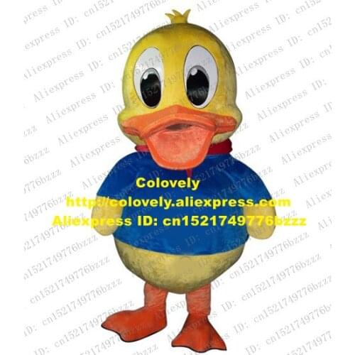 Lovely Yellow Duck Mascot Costume Mascotte Duckling Quackquack Die Ente Adult With Big Mouth Big Black Eyes No.4011 Free Ship