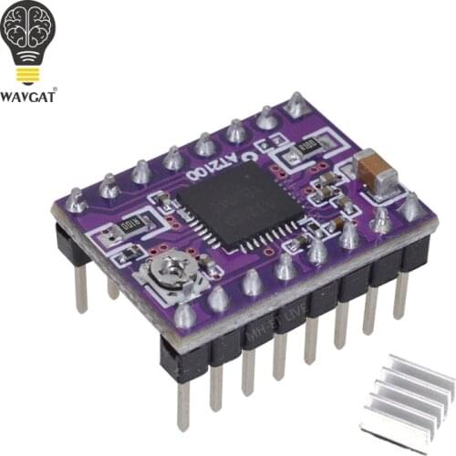 AT2100 Stepstick Stepper Motor Driver Module instead TMC2100 TMC2208 With Heat Sink Super Silent For 3D Printing Motherboard