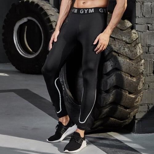 Mens Reflective Running Tights Compression Fitness GYM Pants Willarde 2019 Male Basketball Training Jogging Leggings 3XL