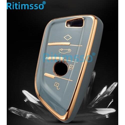 Soft TPU Car Styling Key Case Cover Shell Protector for BMW X5 F15 X6 F16 G30 7 Series G11 X1 F48 F39 Keyless