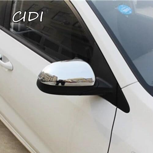For Kia Rio 4 X-line 2017 2018 2019 ABS Chromed Side Door Rearview Mirror Cover Trims Car Accessories