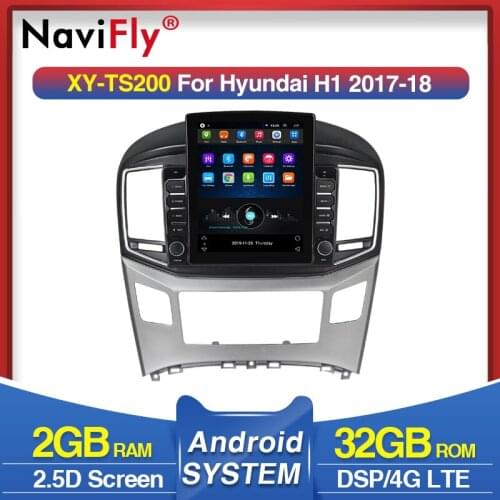Navifly 9.7" Tesla style for Hyundai H1 2 2017 2018 Android video Car radio multimedia player navigation gps No 2 din DVD