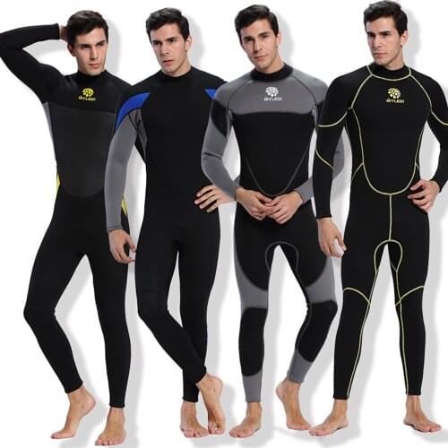 3MM Neoprene Wetsuit Mens Scuba Diving Wetsuit Harpoon Snorkeling Surfing One-Piece Wetsuit Cold And Warm Wetsuit