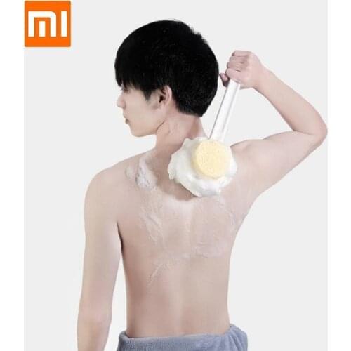 New Bath long handle brush Silicone Massage Bathroom Back Exfoliation Shower Foot clean Soft Comfortable showerbrush