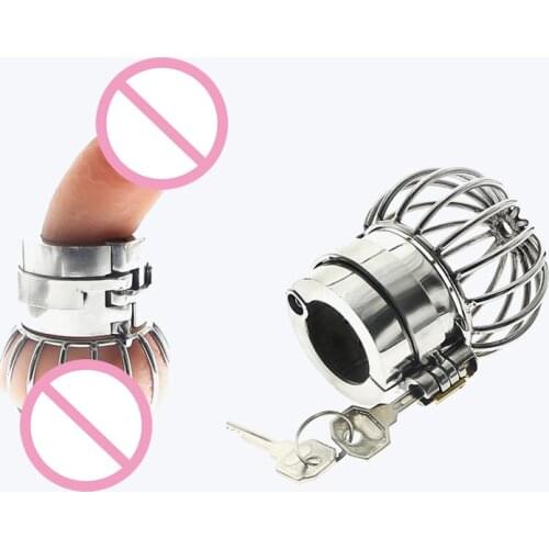 Stealth Lock Stainless Steel Heavy Scrotum Pendant Ball Stretchers Scrotum Testicle Chastity Lock Cock Ring Penis Ring R950