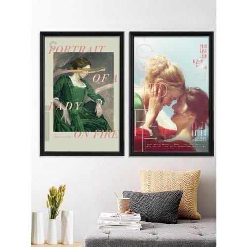 Movie Portrait of Alady On Fire Poster Prints Art Silk Wall Decor Canvas Home Room Decoration