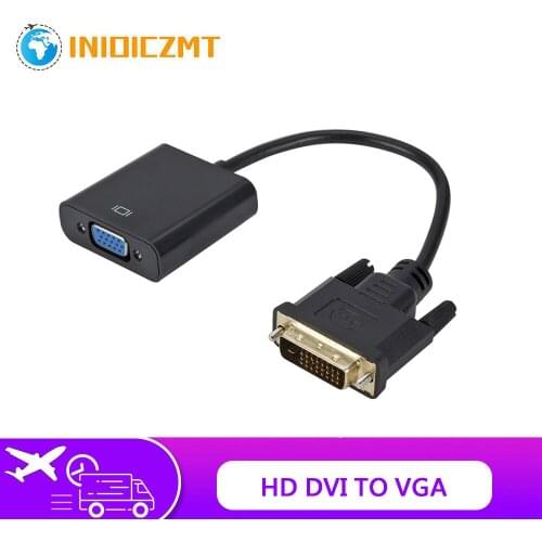 Full HD DVI To VGA Converter HD 1080P DVI Male 24+1 Pin To VGA Female Video Cable For HDTV PS3 PS4 PC Display DVI To VGA Adapter