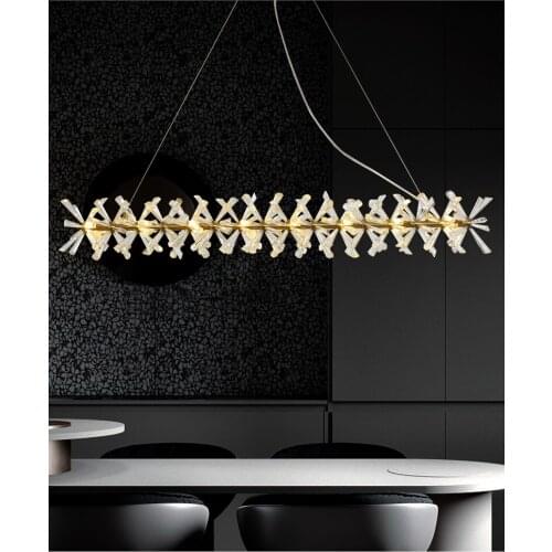 Luxury Modern Chandelier Lighting For Dining Room New Arrival LED Crystal Lamp Kitchen Island Decor Lustres De Cristal