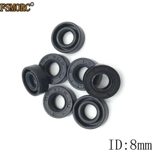 NBR Shaft Oil Seal TC-8*12*13*14*15*16*18*19*20*22*23*25*26*28*30*34*3/4/5/6/7/8/9 Nitrile Covered Double Lip With Garter Spring