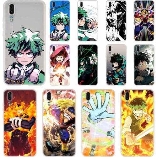 My Hero Academia Anime Phone Case For Huawei P40 P9 P10 P20 P30 Lite Cases Pro P Smart 2019 Cover Soft Cover