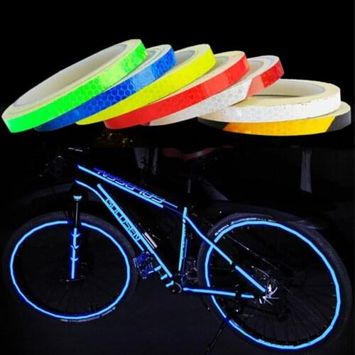 Reflective Tape Fluorescent MTB Bike Bicycle Cycling MTB Reflective Stickers Adhesive Tape Bike Stickers Bicycle Accessories