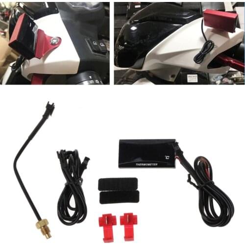 Universal Motorcycle LCD Digital Thermometer Instrument Water Temp Meter Gauge For KOSO Yamaha Racing Scooter