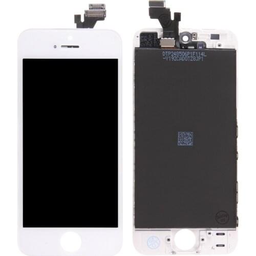 Lcd Display + Touch Screen + Frame for Apple Iphone 5 white original Tianma