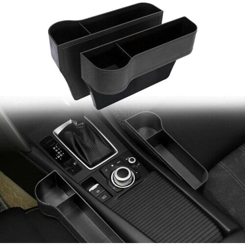 2 X Car Seat space Catcher Organiser Storage Box Pocket W/ Cup Holder Side