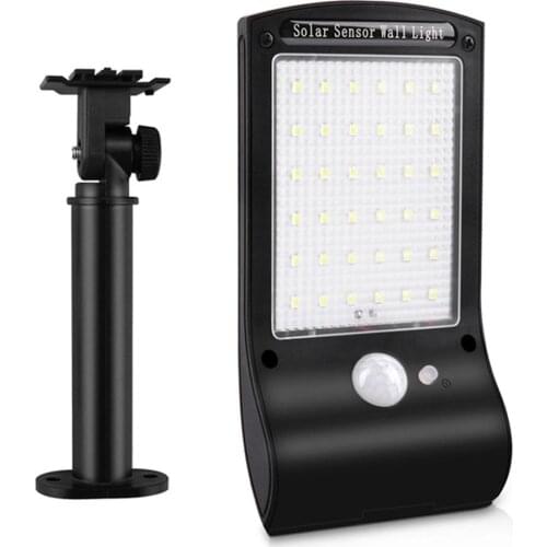 36 LED Solar Wall Light Street Light Automatic Light Sensing Dusk To Dawn Outdoor Courtyard IP67 Waterproof Cool White