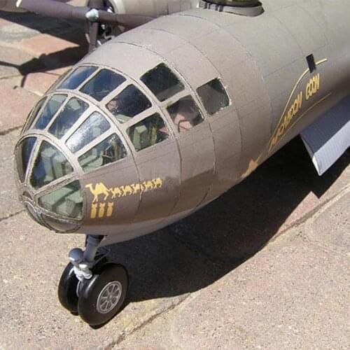 1:47 B-29 Super Sky Fortress Bomber Airplane DIY 3D Puzzle Toy Paper Handmade ChildrenS DIY Kit Game Model Toy C6X2