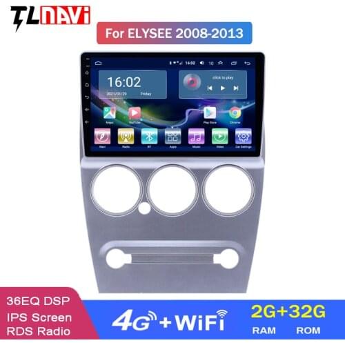 4G Lte 2G RAM For Citroen C-Elysee 2008-2013 Car Radio Multimedia Video Player Navigation GPS Android 10