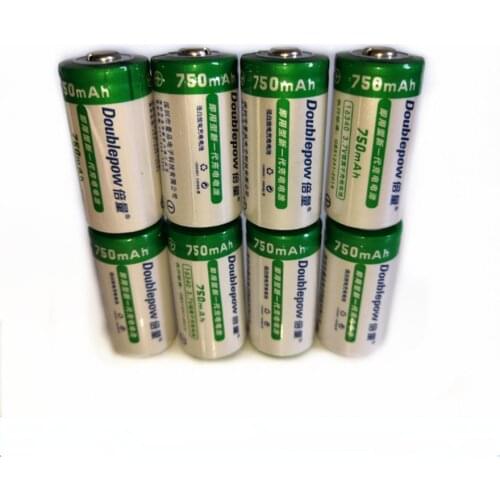 8pcs/lot Original 3.7V 750mAh CR123A rechargeable battery 16340 lithium ion rechargeable lithium battery