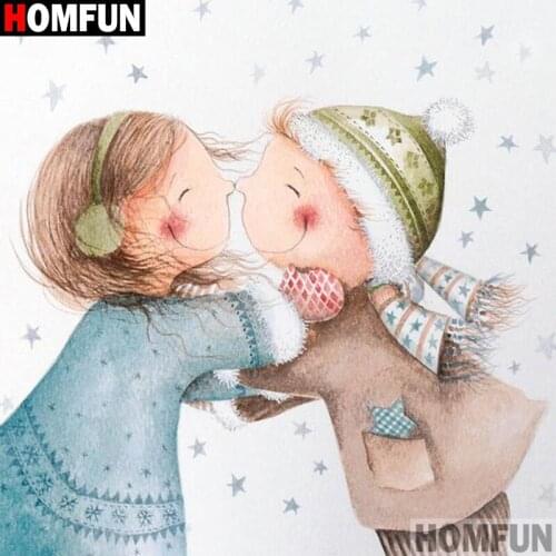 HOMFUN Full Square/Round Drill 5D DIY Diamond Painting "Cartoon character" 3D Embroidery Cross Stitch 5D Decor Gift A18169