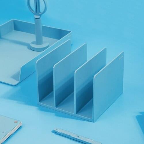 DELI NUSIGN NS006 Book Stand File Tray Documents container Paper box 4 colors optional office student desktop storage plate