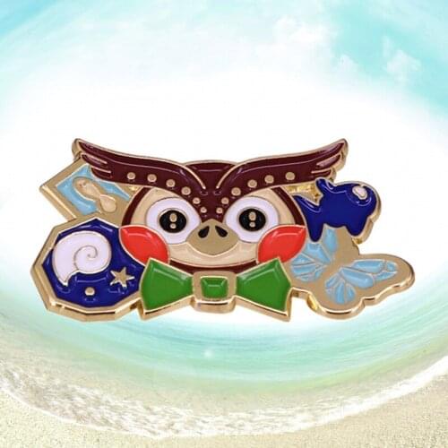ACNH Animal Crossing New Horizons Blathers Owl Museum enamel pin Do you have fossils to donate today Collection Brooch Gift
