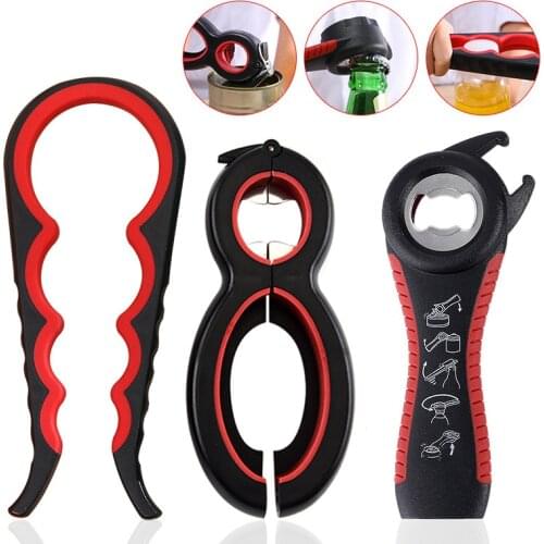 Multi Function Twist Bottle Opener, All in One Jar 8 shaped Gripper Can Wine Beer Lid Twist Off Jar Opener Claw