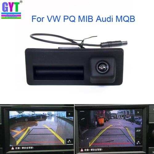 Original Data Steering Wheel Dynamic Trajectory RCD330 Car Trunk Handle parking backup Rear View Camera For Audi VW MQB PQ MIB