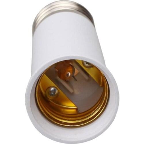 E27 to E27 65mm Extend Socket Base Lamp Holder Converter Light Bulb Cap Conversion Adapter