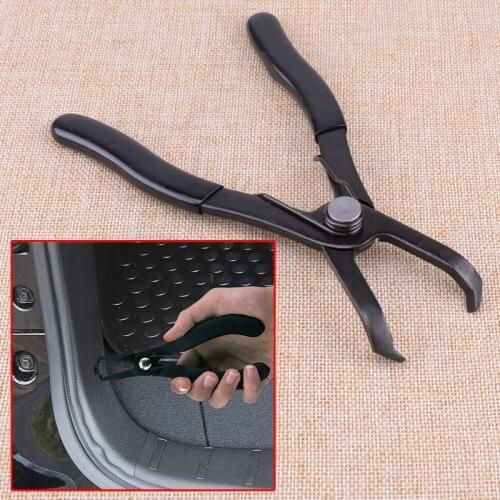 DWCX Car 30 Degree Push Pin Pliers Plastic Clip Remover Rivet Car Panel Retainer Fastener Trim Puller Tool Black