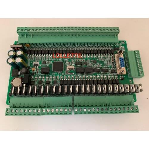 PLC industrial control board FX1N FX2N FX3U-48MT/40MT 6AD 2DA 24 input 24 Transistor output RTC with RS485