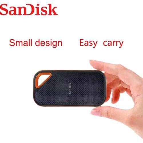 SanDisk E81, 1TB, Extreme PRO, SSD externo portátil de 2TB, NVMe, alta velocidad de lectura de hasta 2000 MB/s, USB3,1, tipo A/C