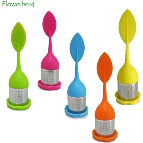 304 Stainless Steel Tea Strainer Tea Filter Food Grade Silicone Tea Infuser Tea Leak Creative Tea Ball Kitchen Accessories