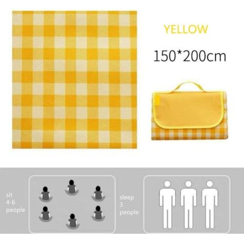 2 Size Folding Camping Mat Outdoor Beach Picnic Lightweig Waterproof Sleeping Camping Pad Mat Moistureproof Plaid Blanket