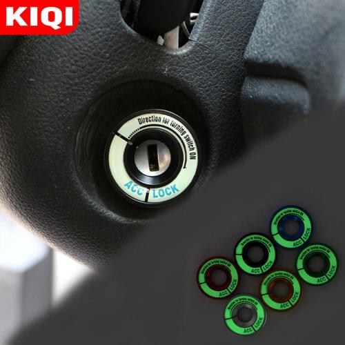 Luminous Ignition Key Ring Switch Cover Trim Sticker for Audi A1 A3 A4 B6 B7 B8 A5 A6 C5 C6 A7 A8 for Skoda Octavia Fabia YETI