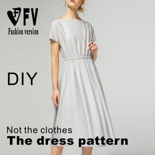 Pattern Making womens long paragraph dress costume pattern cutting design drawings BLQ-475
