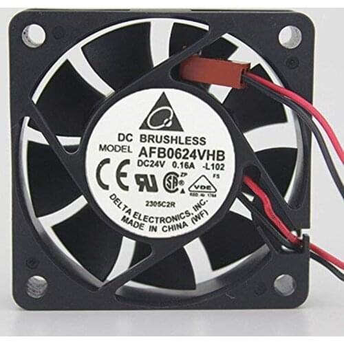 Deltaa AFB0624VHB DC24V 0.16A 6CM Double Ball Inverter Cooling Fan 6months Warranty