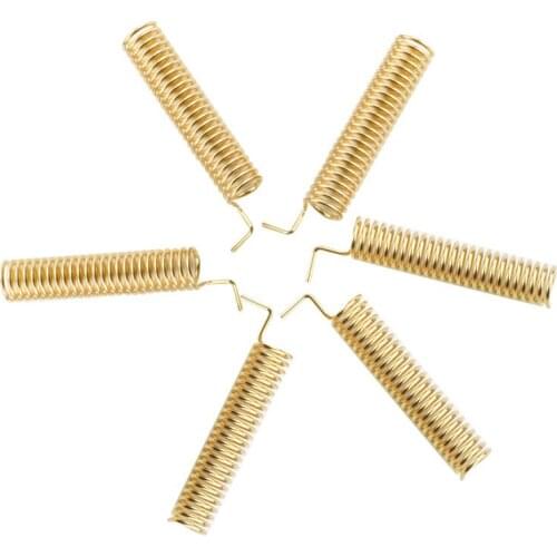 10pcs/lot G-NiceRF SW433-TH22 433MHz gold spring antenna