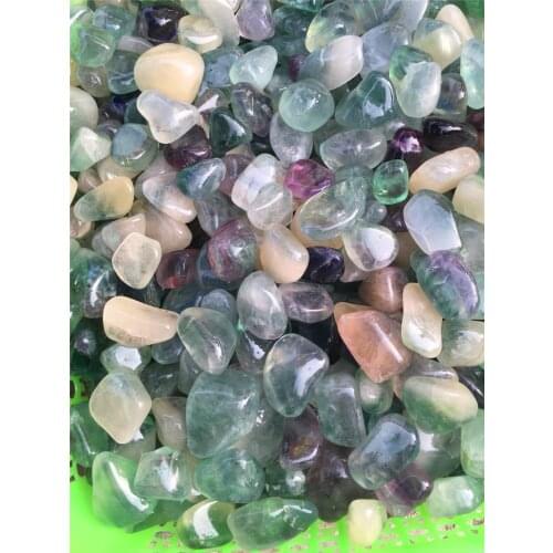 100g natural number of fluorite crystals irregular gravel grains fishbowl stone decoration