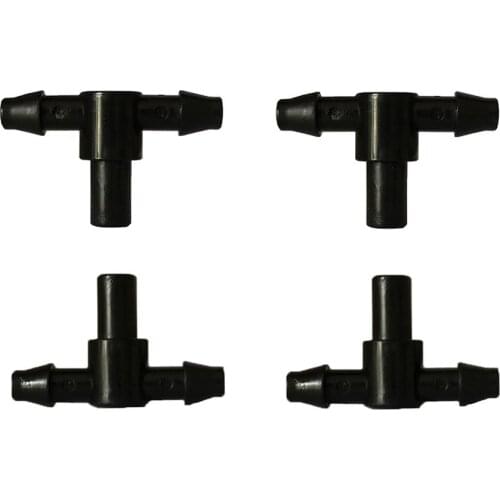 25Pcs 4/7mm Hose Barbed 3-way Connector Garden Greenhouse Agriculture Irrigation System Pipe Fittings 1/4