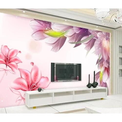 Customize Murals 3D Beautiful dream flower flowers Wallpaper Photo Bedroom Living Room TV Sofa Background Wallpaper 3D