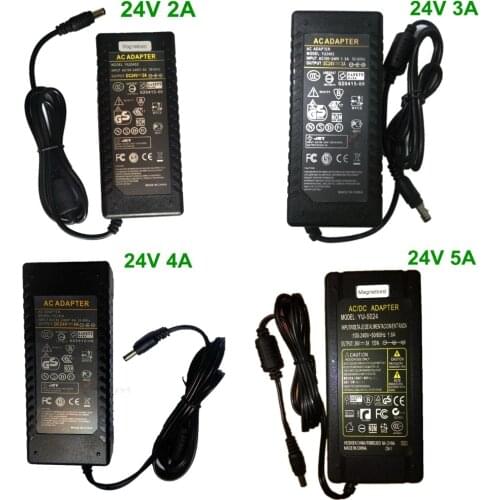 24V AC DC Adapter Charger 24V 2A 3A 4A 5A 24W 48W 72W 96W 120W LED POE Switching power supply