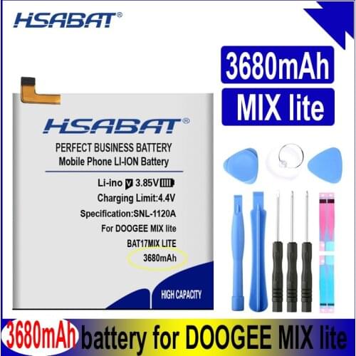 HSABAT MIX lite 3680mAh Battery for DOOGEE MIX lite Batteries